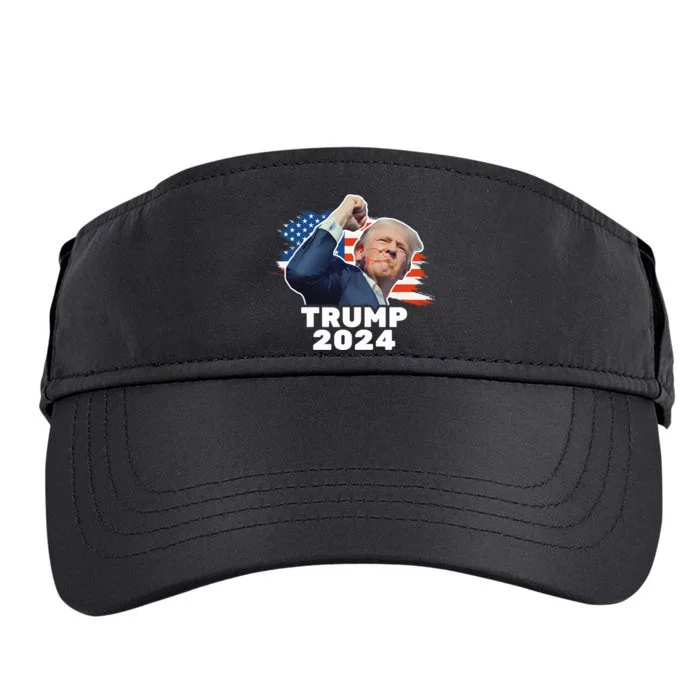 Trump 2024 Fist Bump President Red Adult Drive Performance Visor