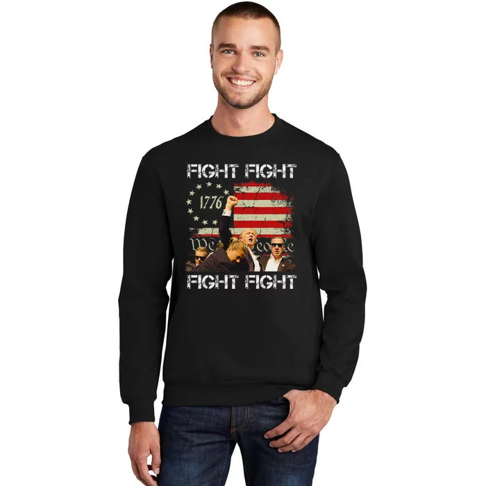 Trump 2024 Fight Pennsylvania Bold Design Tall Sweatshirt