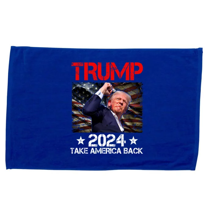 Trump 2024 Fist Pump Trump Survives Rally Microfiber Hand Towel