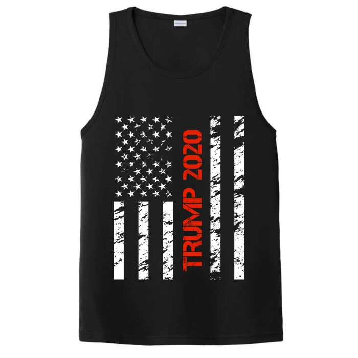 Trump 2020 Flag Patriotic Pro 45th President Trump Gift Performance Tank