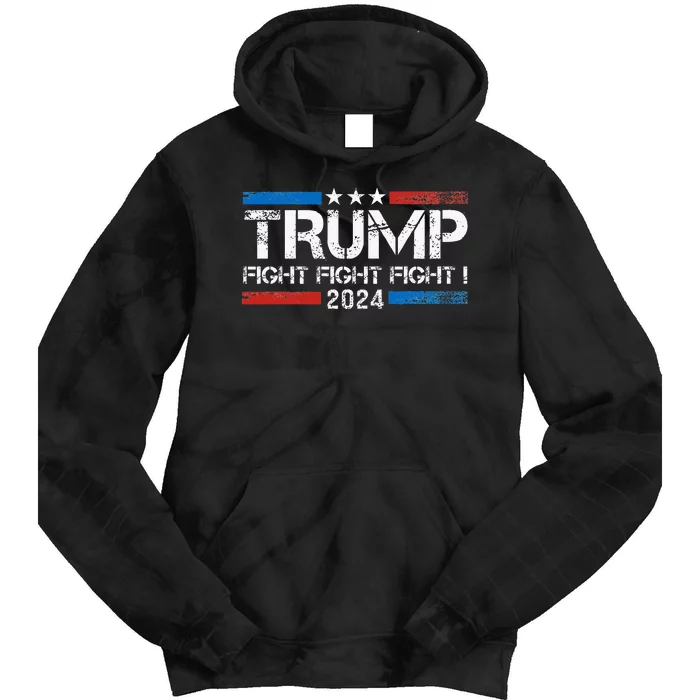 Trump 2024 Fight Fight Fight Trump President Election 2024 Tie Dye Hoodie