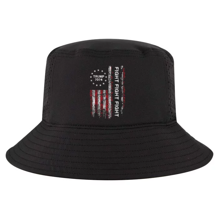 Trump 2024 Fight Fight Fight Trump President Election 2024 Cool Comfort Performance Bucket Hat