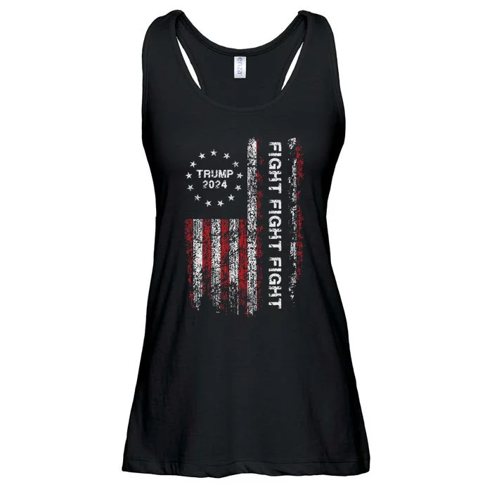 Trump 2024 Fight Fight Fight Trump President Election 2024 Ladies Essential Flowy Tank