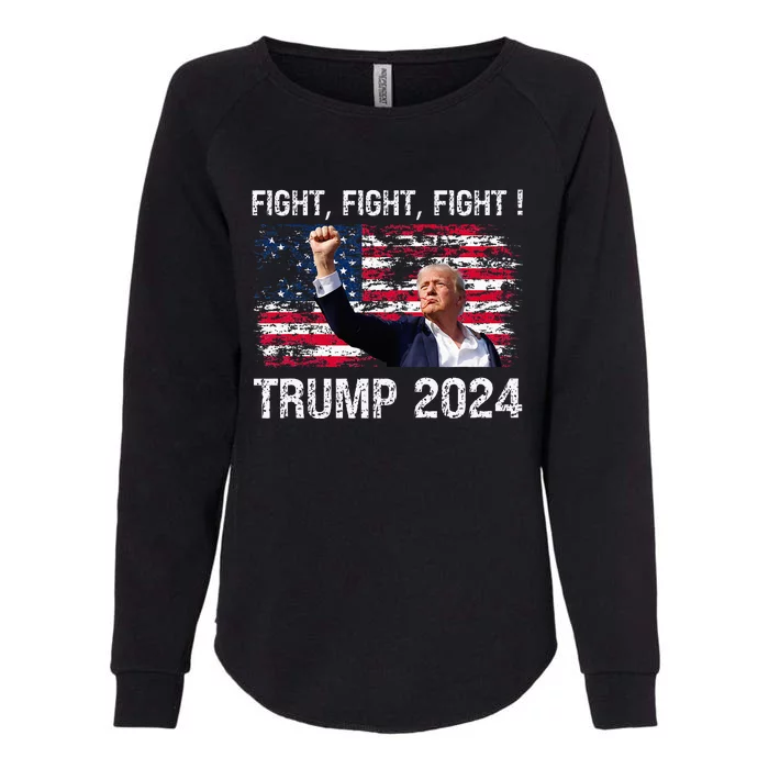 Trump 2024 Fight Fight Fight Trump President Election 2024 Womens California Wash Sweatshirt