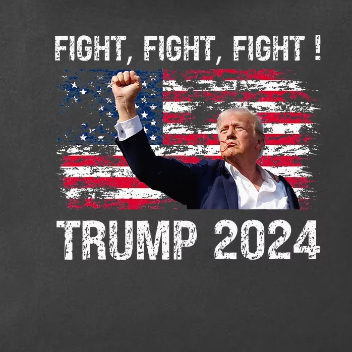 Trump 2024 Fight Fight Fight Trump President Election 2024 Zip Tote Bag