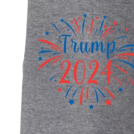 Trump 2024 Firework Support Election Meaningful Gift Doggie 3-End Fleece Hoodie