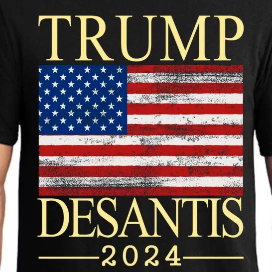 Trump 2024 Flag Desantis 2024 Save America Again Republican Pajama Set