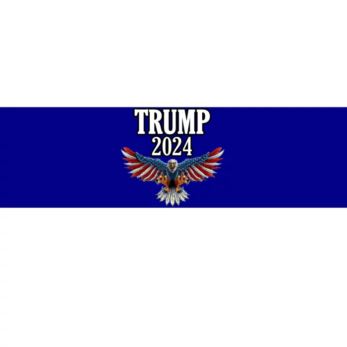 Trump 2024 Flag Of Bald Eagle Republican 2024 Trump Flag Cute Gift Bumper Sticker