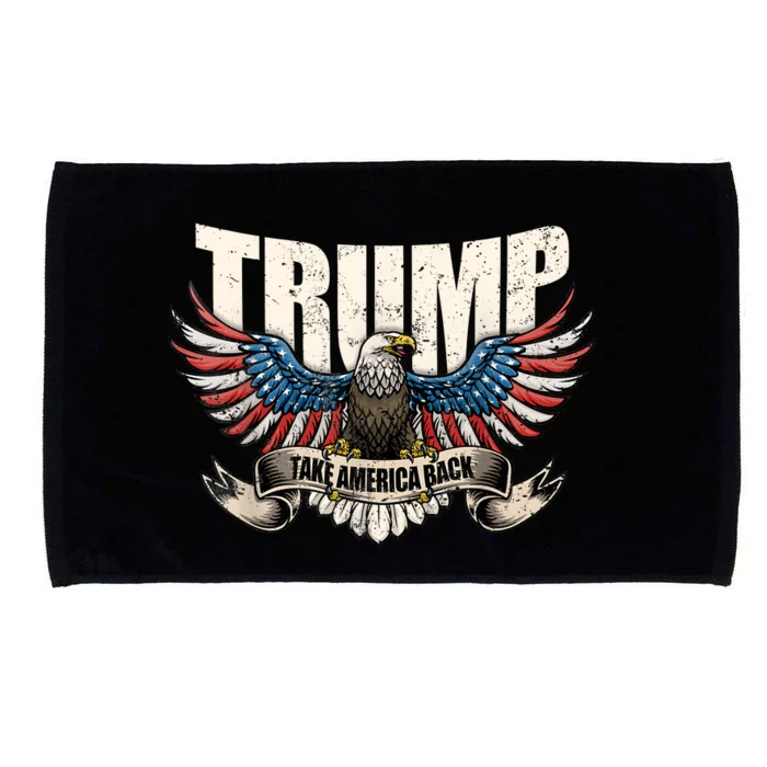 Trump 2024 Flag Take America Back Donald Trump Microfiber Hand Towel