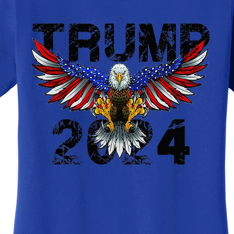 Trump 2024 Flag American Holiday Women's T-Shirt