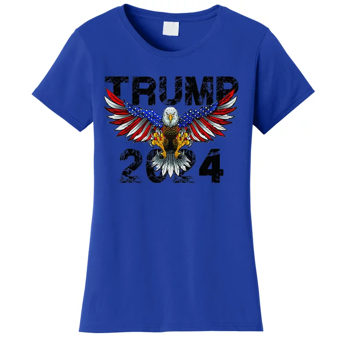 Trump 2024 Flag American Holiday Women's T-Shirt