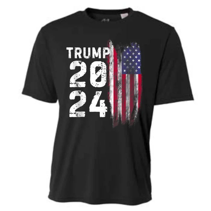 Trump 2024 Flag Usa Cooling Performance Crew T-Shirt