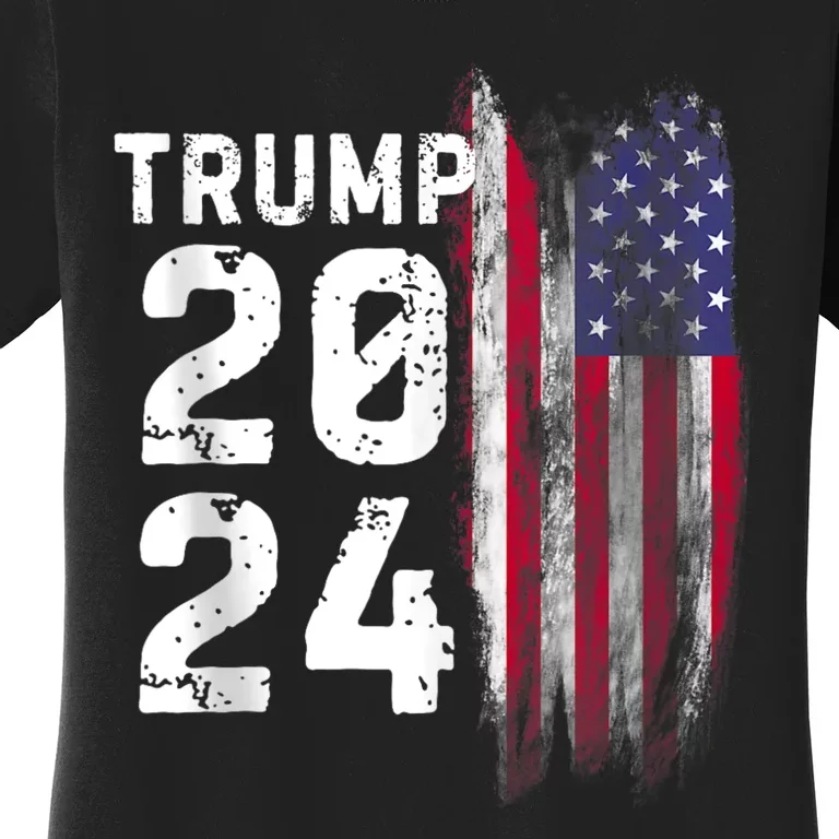 Trump 2024 Flag Usa Women's T-Shirt