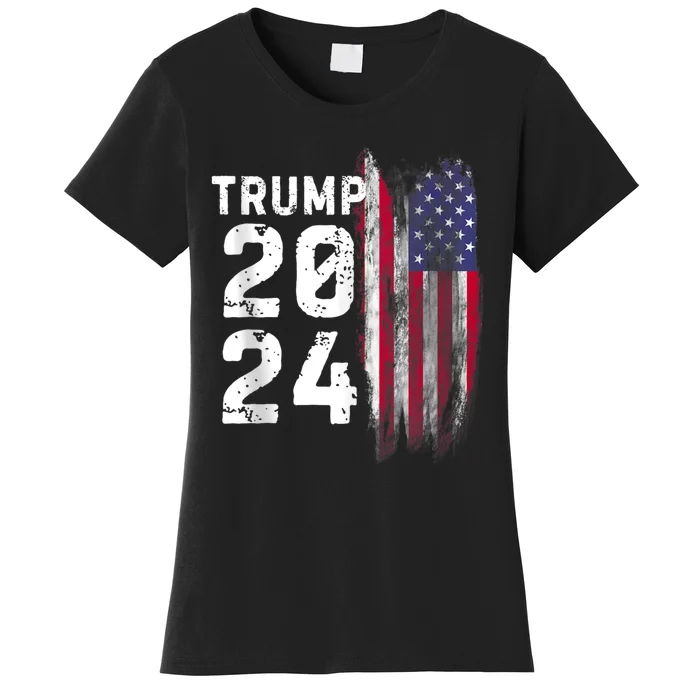 Trump 2024 Flag Usa Women's T-Shirt