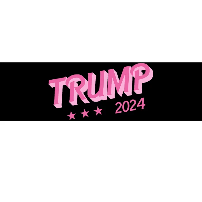 Trump 2024 Funny Donald Trump Bubble Letters Bumper Sticker