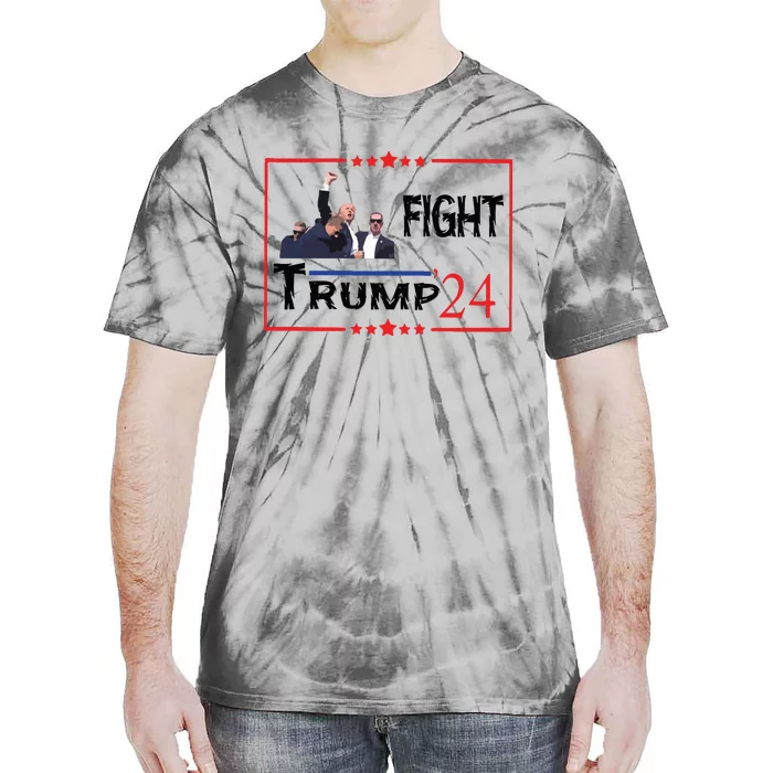 Trump 2024 Fight Trump For President Trump Fight I Will Fight Tie-Dye T-Shirt