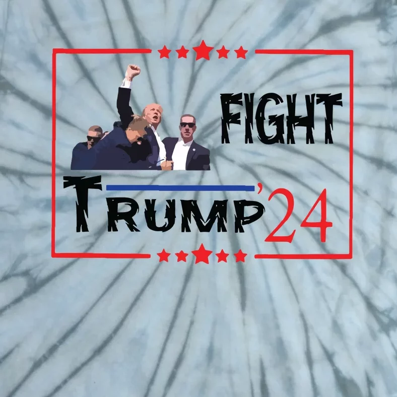 Trump 2024 Fight Trump For President Trump Fight I Will Fight Tie-Dye T-Shirt