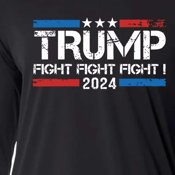 Trump 2024 Fight Fight Fight Trump President Election 2024 Cooling Performance Long Sleeve Crew