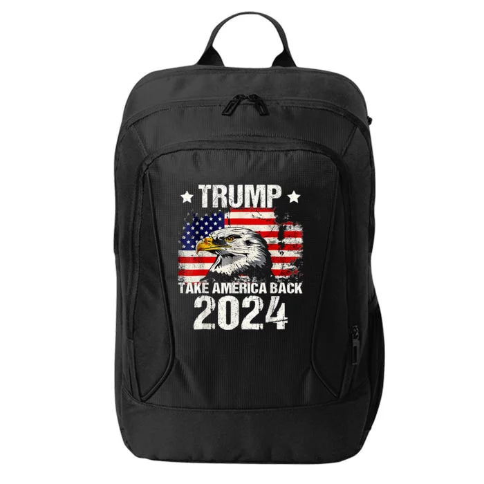 Trump 2024 Flag Take America Back Trump 2024 City Backpack