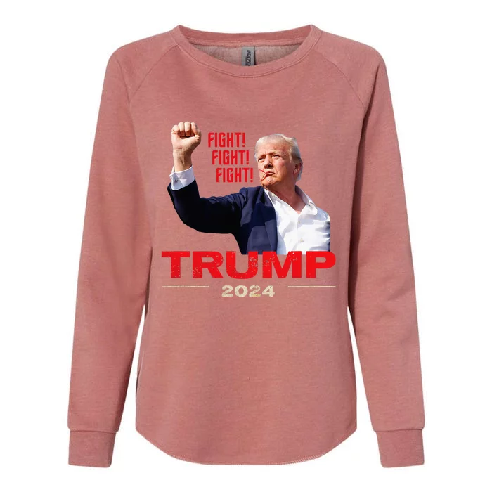 Trump 2024 Fight Fight Fight July 13th Trump Rally Womens California Wash Sweatshirt