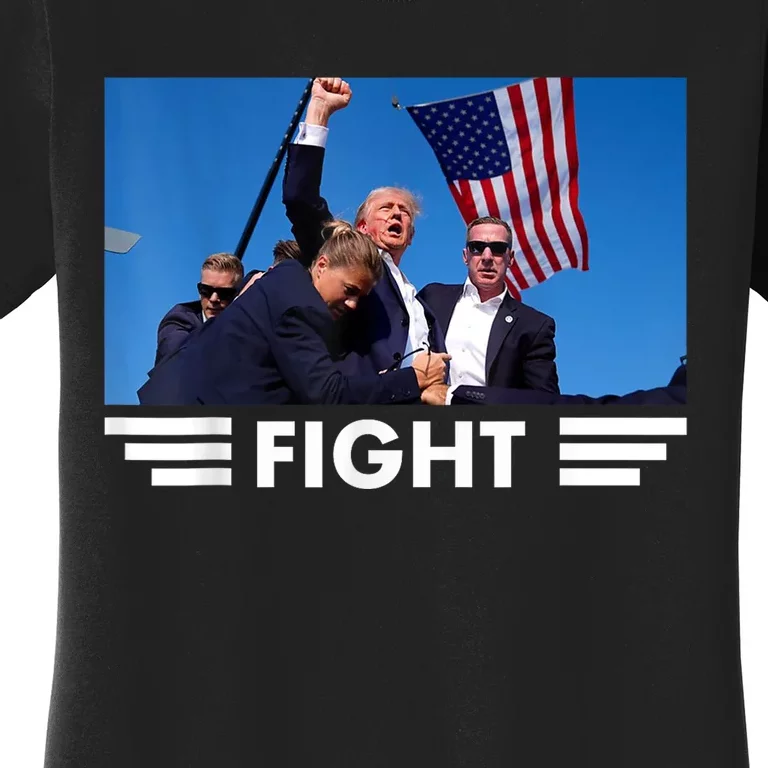 Trump 2024 Fight Trump Was Assassinated Women's T-Shirt