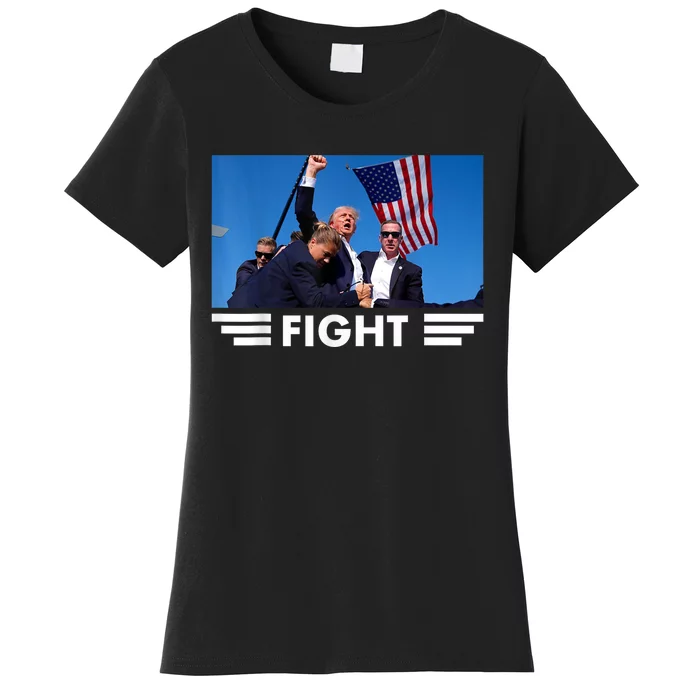 Trump 2024 Fight Trump Was Assassinated Women's T-Shirt