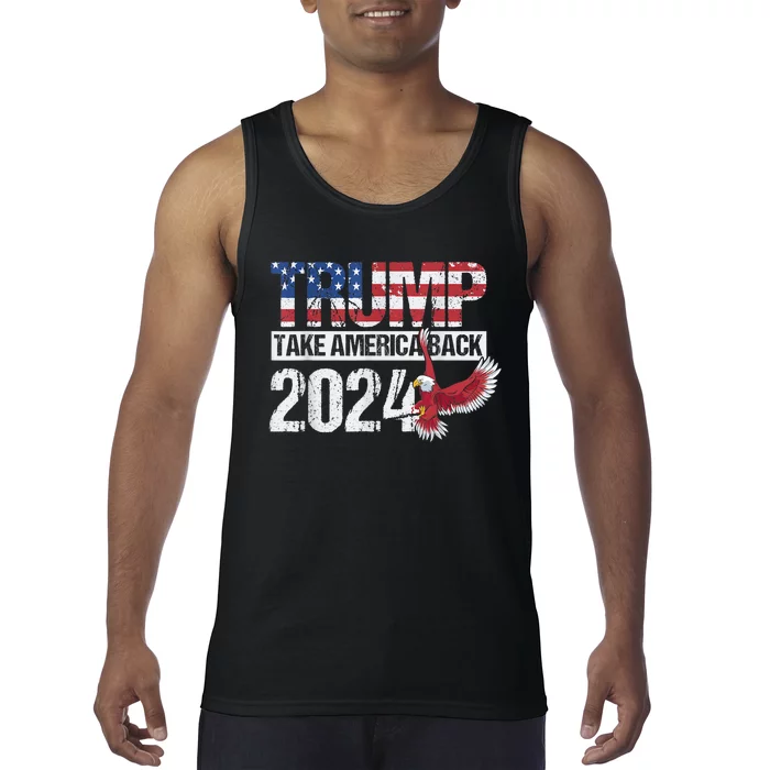 Trump 2024 Flag Take America Tank Top