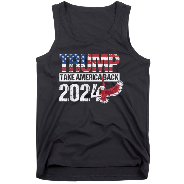 Trump 2024 Flag Take America Tank Top