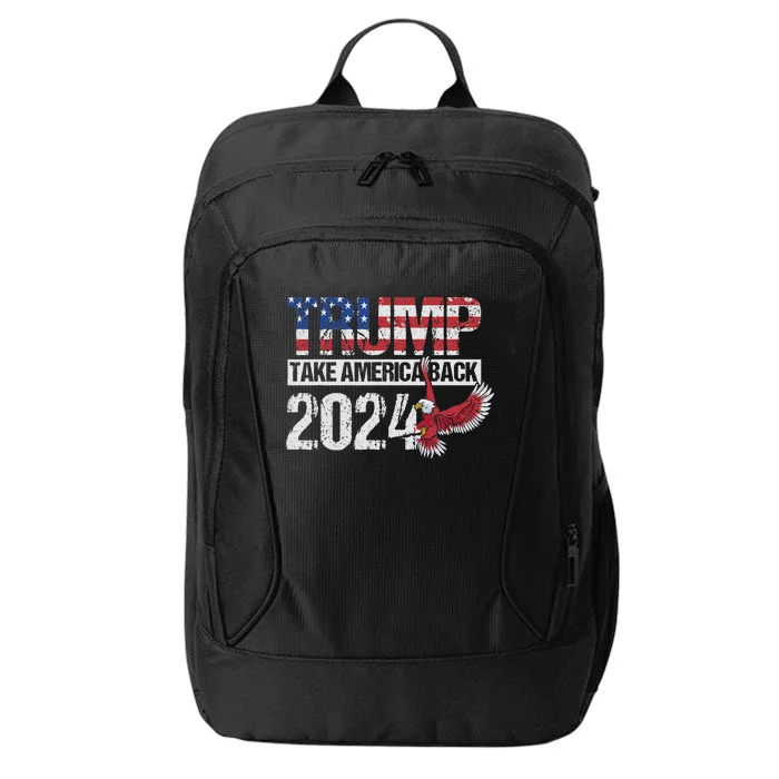 Trump 2024 Flag Take America Back Women City Backpack