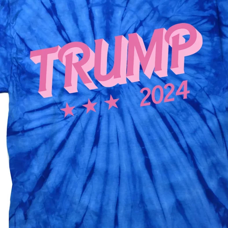 Trump 2024 Funny Donald Trump Bubble Letters Gift Tie-Dye T-Shirt