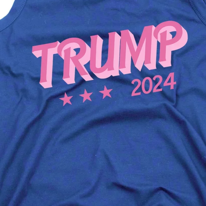 Trump 2024 Funny Donald Trump Bubble Letters Gift Tank Top