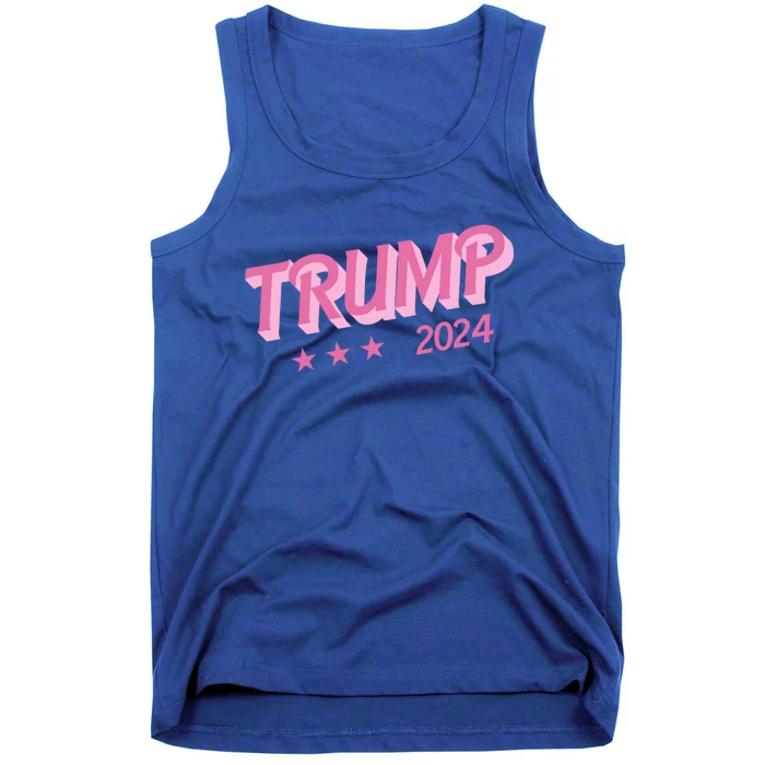 Trump 2024 Funny Donald Trump Bubble Letters Gift Tank Top