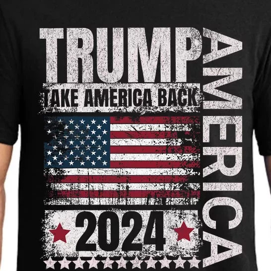 Trump 2024 Flag Take America Back 4th Of July Trump 2024 Pajama Set