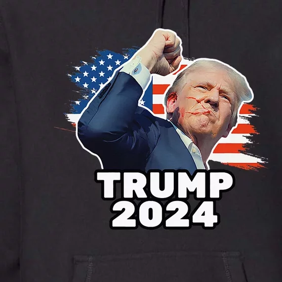 Trump 2024 Fist Pump Premium Hoodie