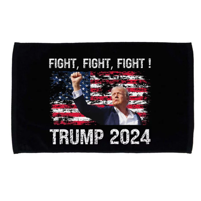 Trump 2024 Fight President Election Bold Design Microfiber Hand Towel