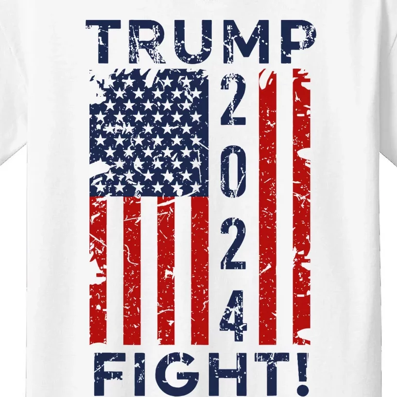 Trump 2024 Fight Fight Fight Kids T-Shirt