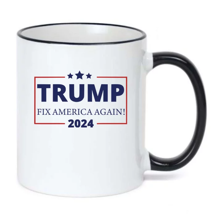 Trump 2024 Fix America Again Black Color Changing Mug