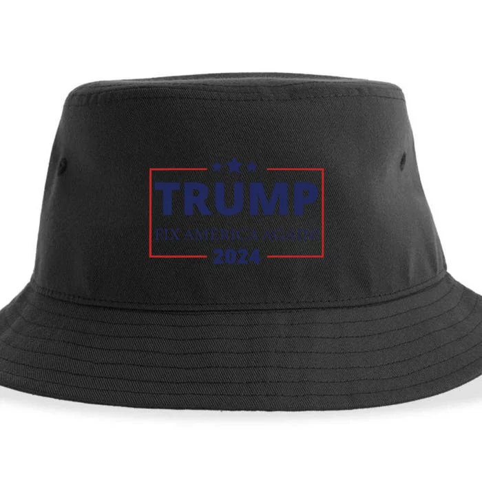 Trump 2024 Fix America Again Sustainable Bucket Hat