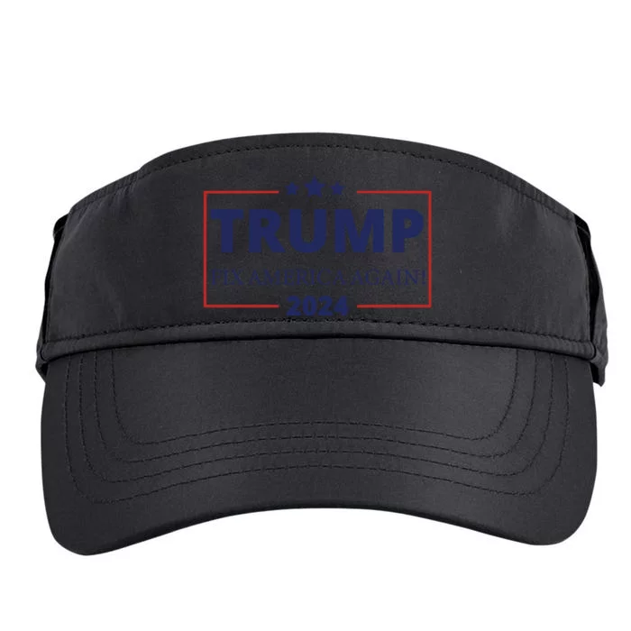 Trump 2024 Fix America Again Adult Drive Performance Visor