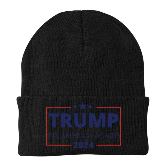 Trump 2024 Fix America Again Knit Cap Winter Beanie