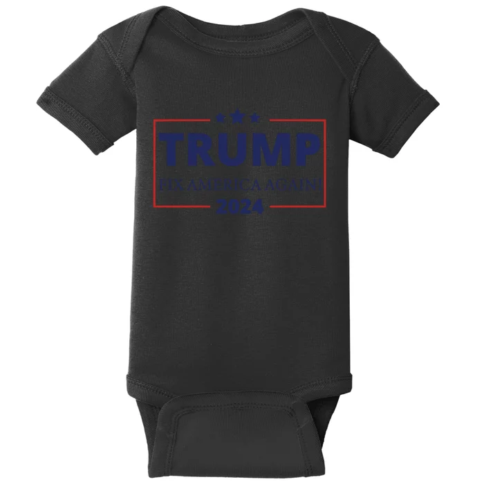 Trump 2024 Fix America Again Baby Bodysuit