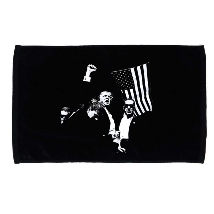 Trump 2024 Fear Not American Hero Fight Fight Fight Maga Microfiber Hand Towel