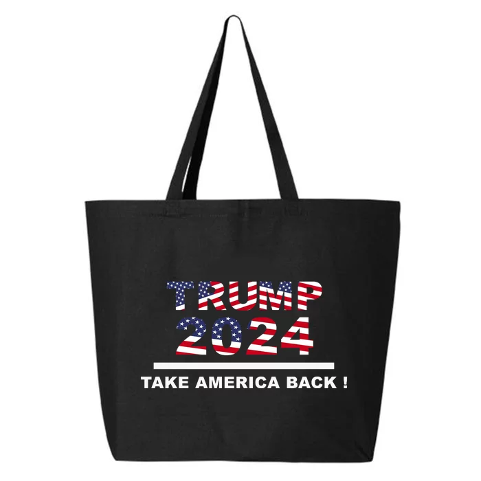 Trump 2024 Flag Take America Back | Vote 25L Jumbo Tote