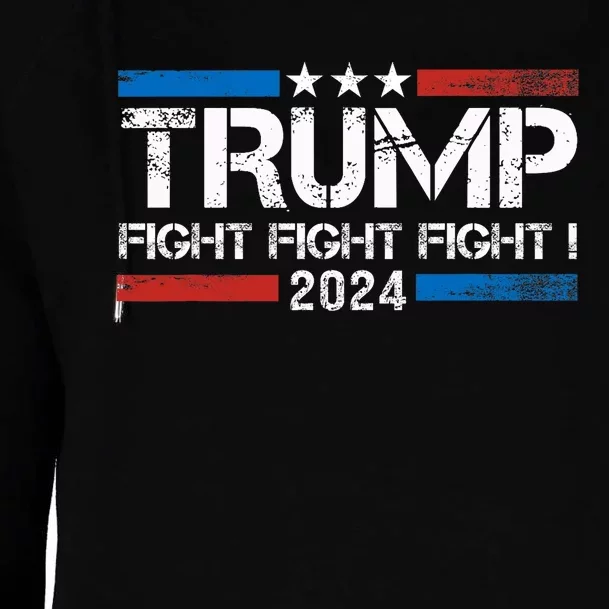 Trump 2024 Fight Fight Fight Trump President Election 2024 Womens Funnel Neck Pullover Hood