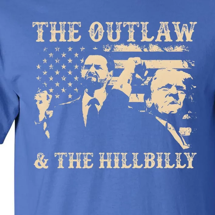 Trump 2024 Flag Outlaw Hillbilly J.D.Vance 2024 Tall T-Shirt