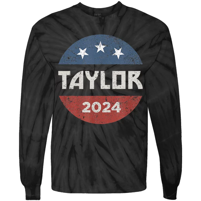 Taylor 2024 First Name Personalized Tie-Dye Long Sleeve Shirt