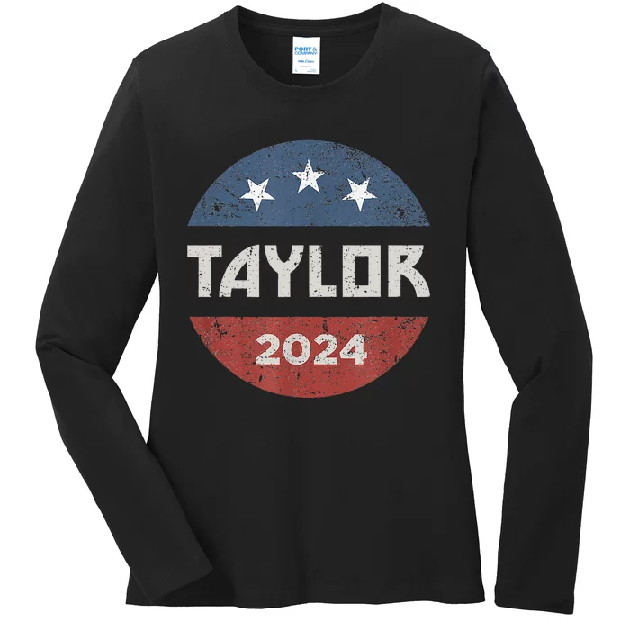 Taylor 2024 First Name Personalized Ladies Long Sleeve Shirt