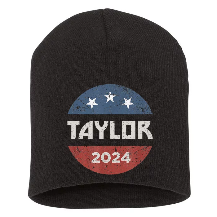 Taylor 2024 First Name Personalized Short Acrylic Beanie