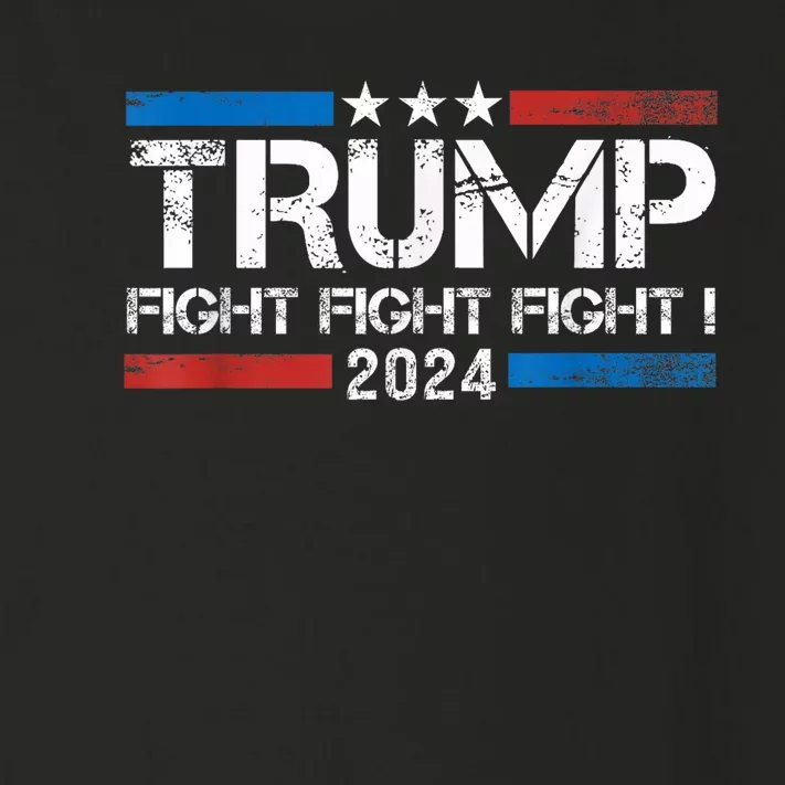 Trump 2024 Fight Fight Fight Trump President Election 2024 Toddler Long Sleeve Shirt