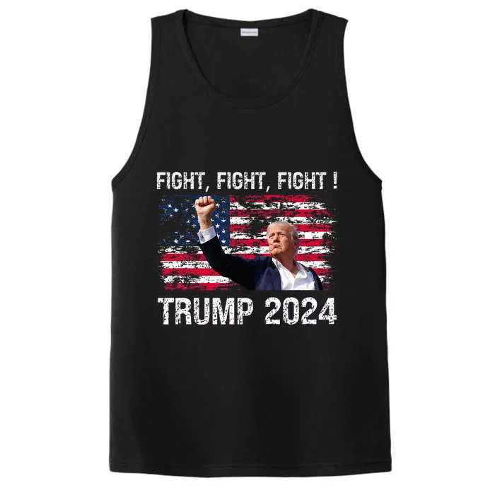 Trump 2024 Fight Fight Fight Performance Tank